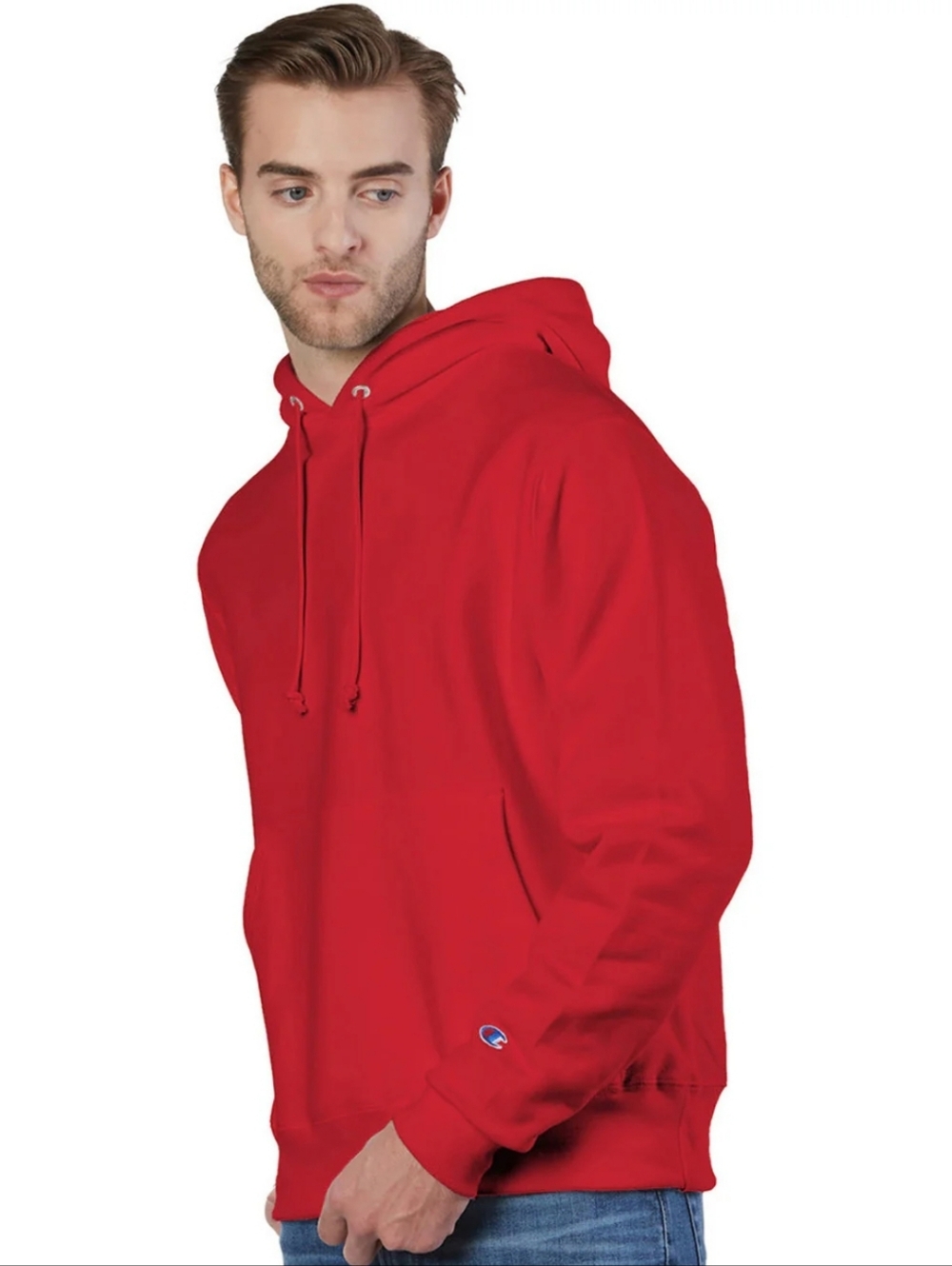 Champion Men's Shrink Resistant Hooded Pullover Sweatshirt Pouch Pocket 2xl - Picture 6 of 8